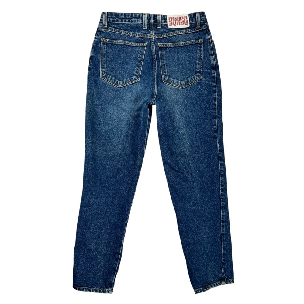 Bongo Jeans Women 11R 100% Cotton Medium Blue Denim‎ Tapered Leg Jeans 90s VTG